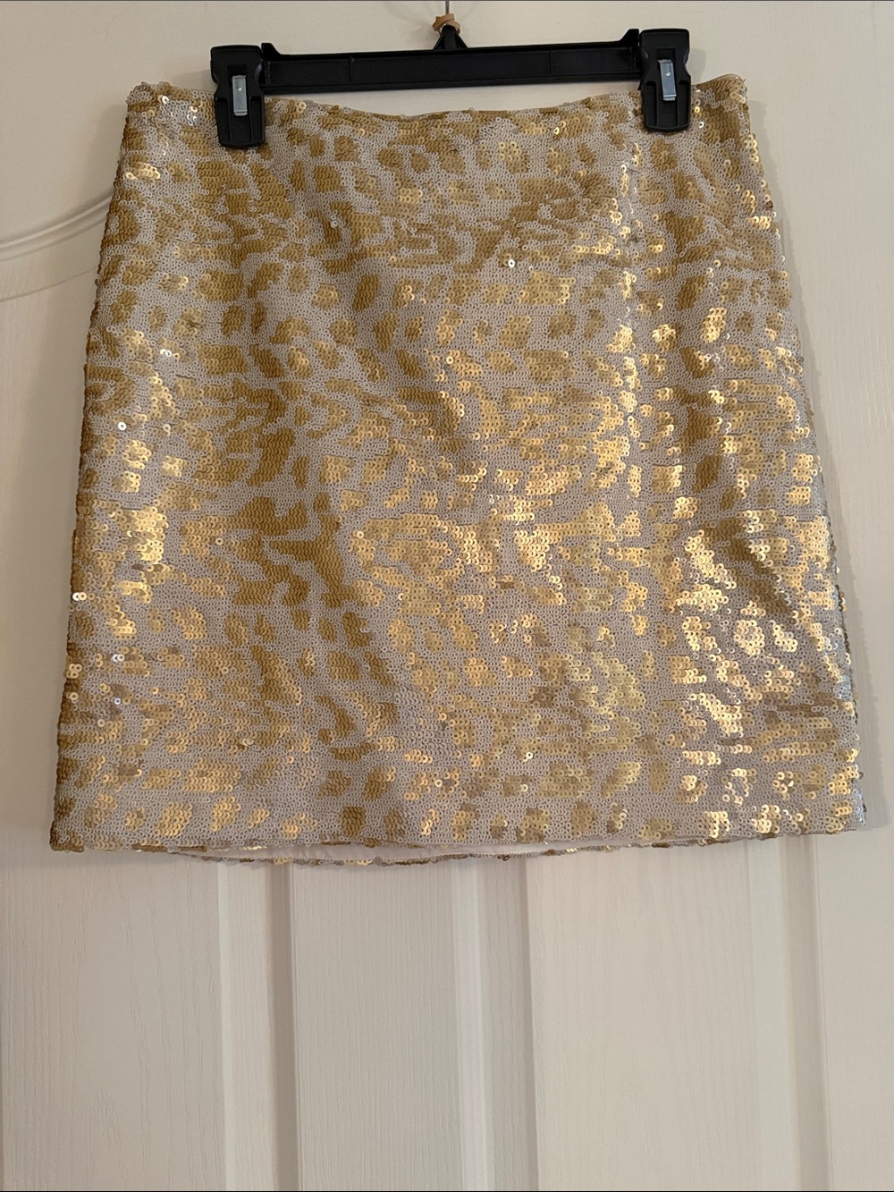 Banana Republic Gold Sequin Mini Skirt